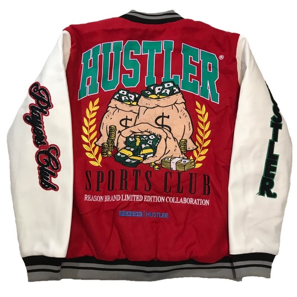 Men’s “Reason X Hustler” varsity jacket. Size large. - Picture 2 of 9